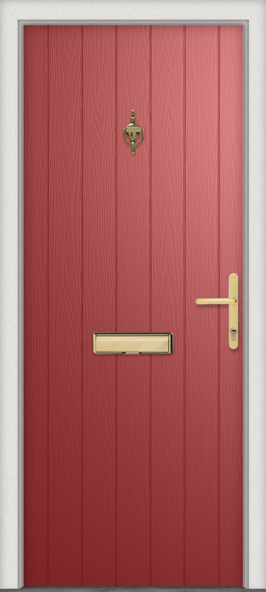 Norfolk Solid Red Front Door