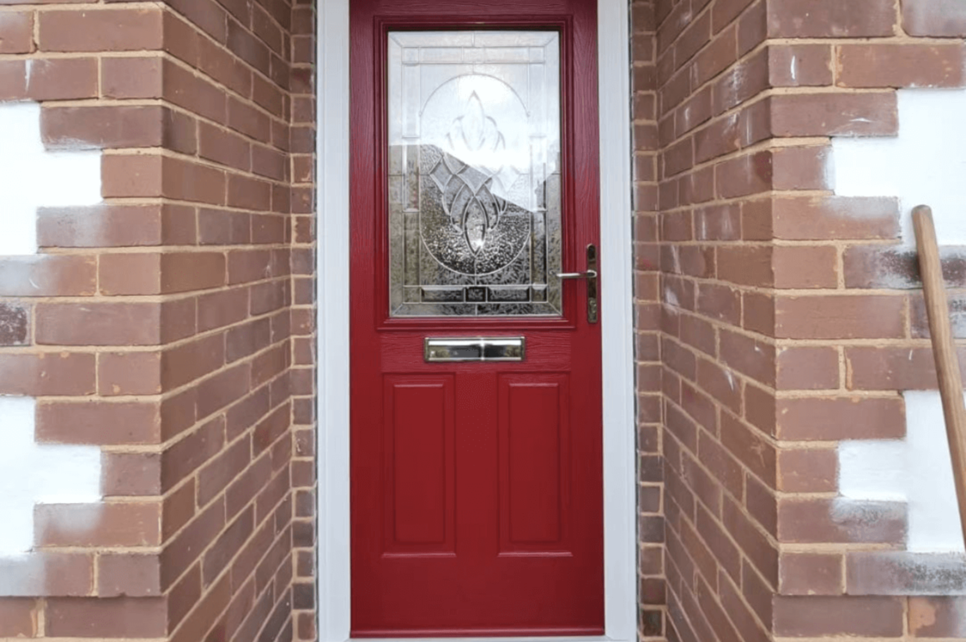 red composite front doors