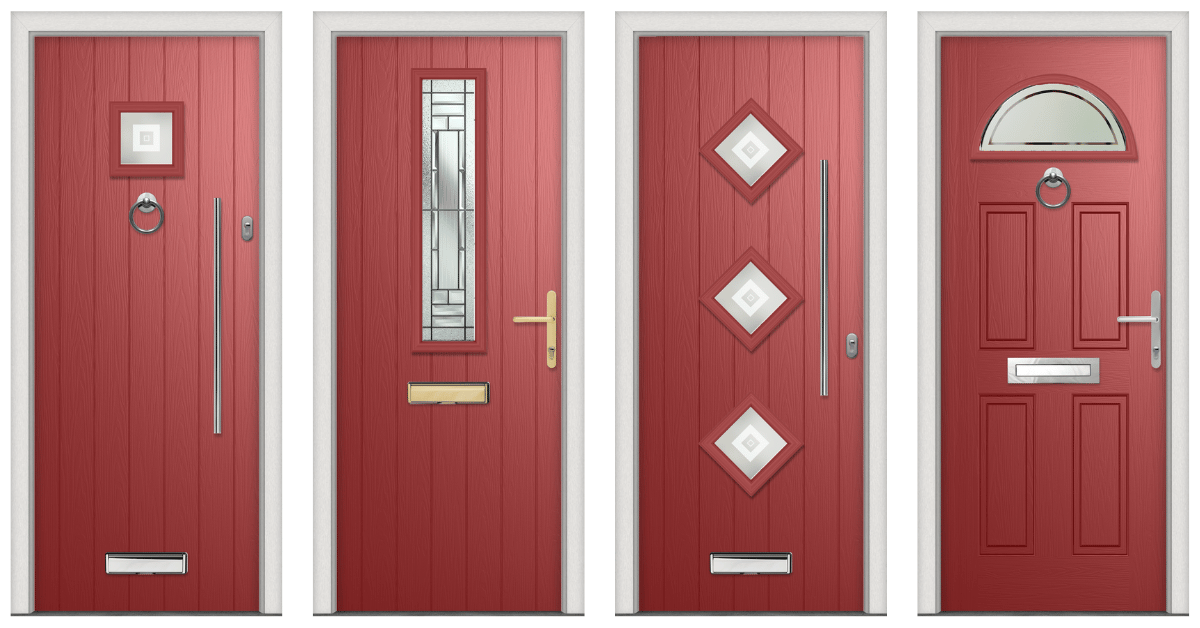 red composite doors